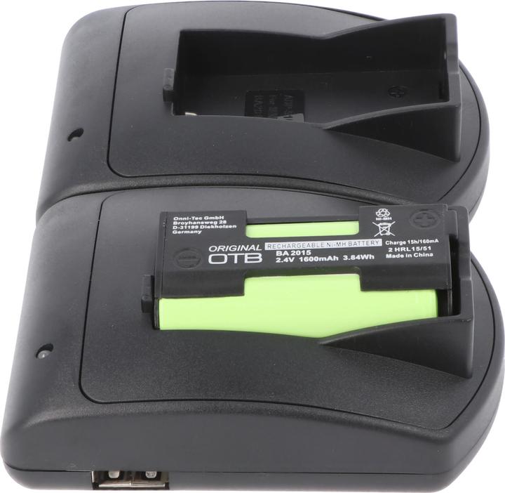 Actual product image AccuCell Quick charger and 2x battery suitable for Sennheiser BA2015 (Rechargeable battery)