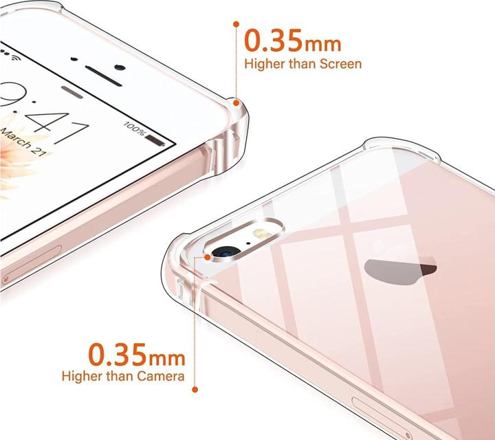 Produktbild Screenguard Apple iPhone 5/5S/SE Hülle Crystal Soft Airbag Bumper (Apple iPhone 5)