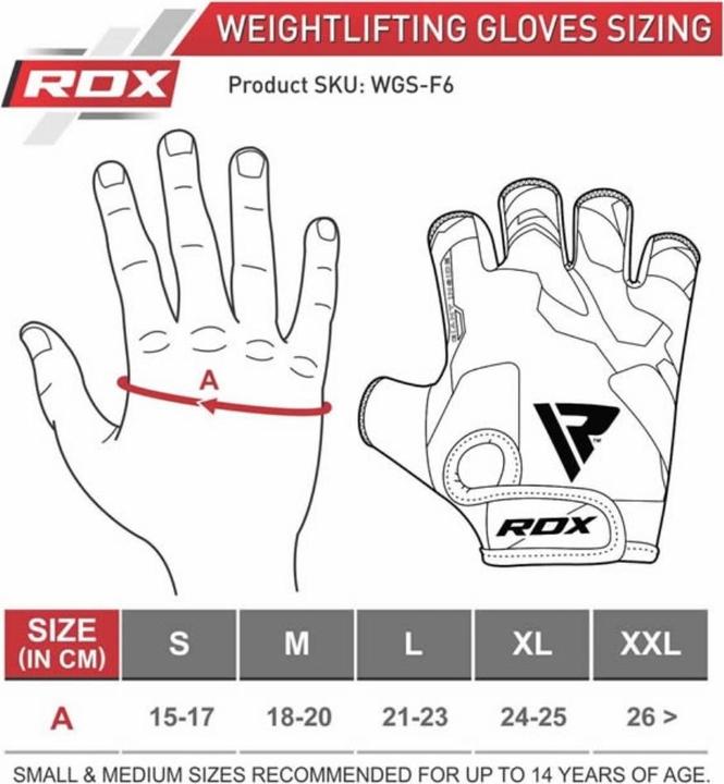 Actual product image Rdx Gym Gloves Sumblimation F6 Blue-M (M)