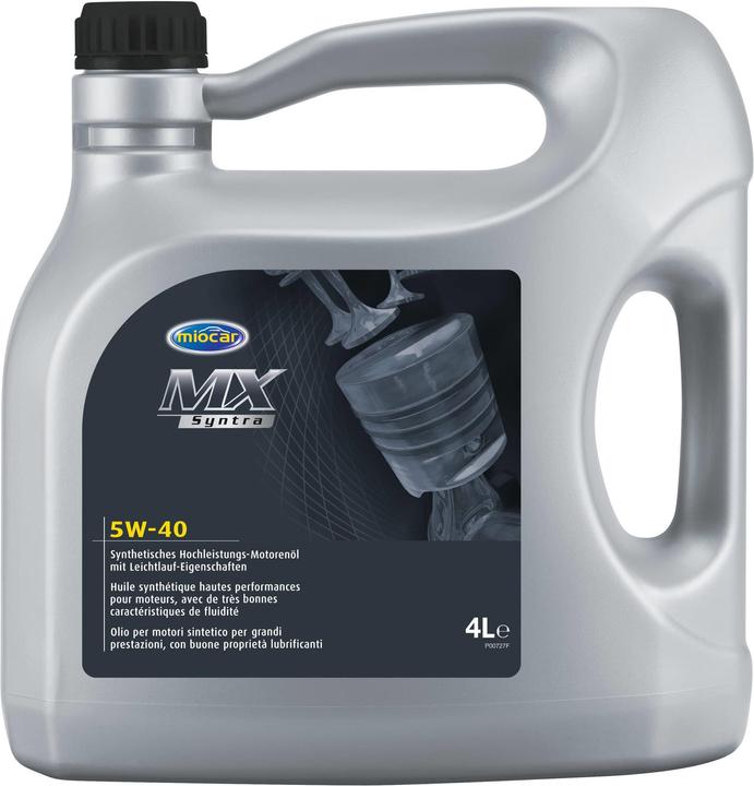 Actual product image Miocar Engine oil MX Syntra 5W-40 (4 l, SAE 5W-40)