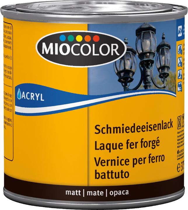 Produktbild Miocolor Schmiedeeisenlack (Schwarz, 0.38 l)