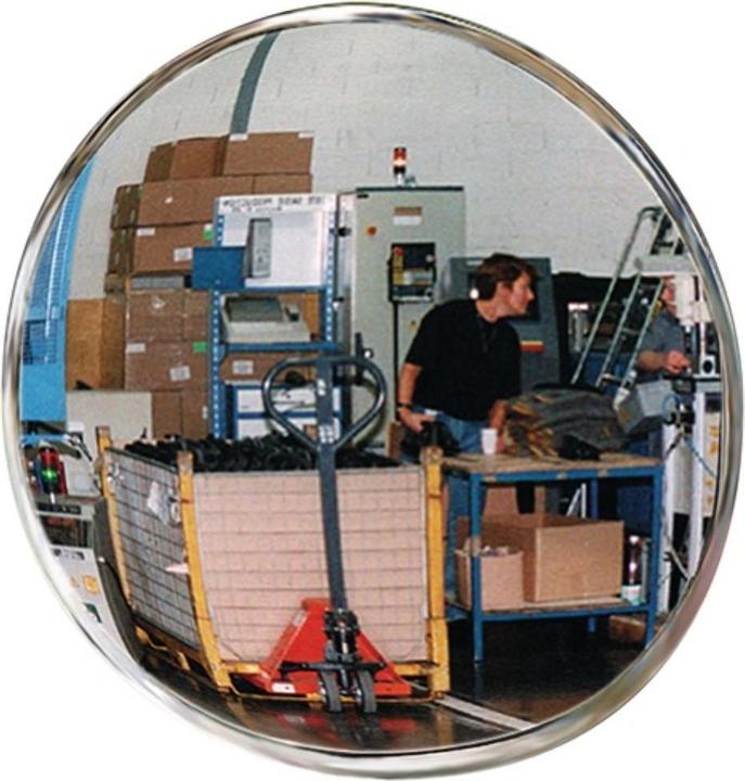 Produktbild SPL Kontroll-/Sicherheitsspiegel D.600mm Rückw.schwarzm.Halterung 8m (Ø 60 cm)