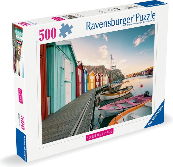 Immagine prodotto Ravensburger Luoghi scandinavi - Case galleggianti a Smögen (500 pezzi)