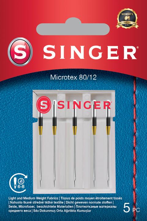 Produktbild Singer MICROTEX Nähmaschinennadel, 80/12, 5er Pack