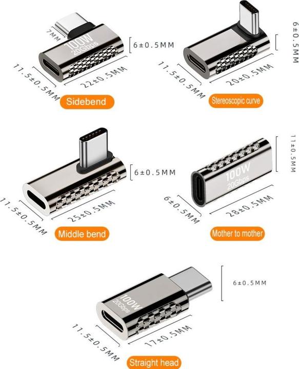 Produktbild PowerGuard 90-Grad Winkel Adapter (USB Typ C)