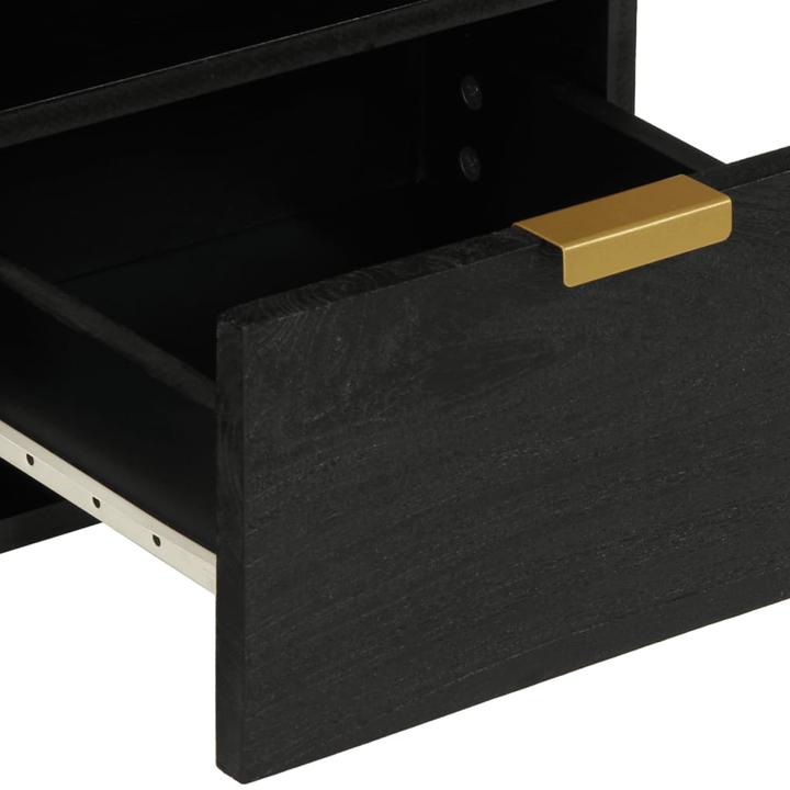 Immagine prodotto VidaXL Mobile TV Mobile TV basso Tavolo TV in legno nero (70 x 33 x 46 cm)