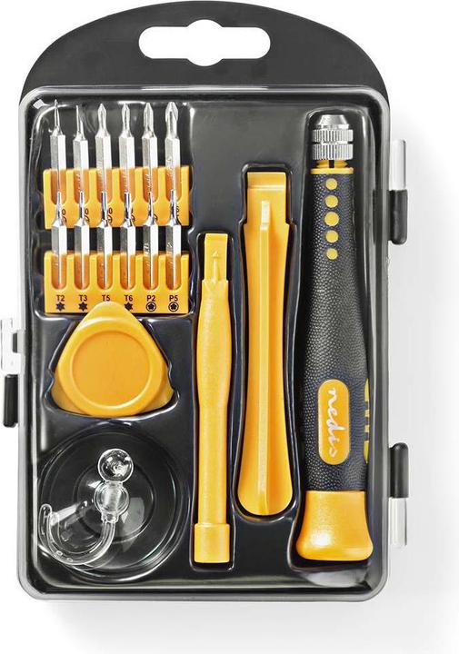 Immagine prodotto Nedis Set di riparazione per telefono/tablet | 17-in-1 | PC / Smartphone / Tablet (17 pezzi)