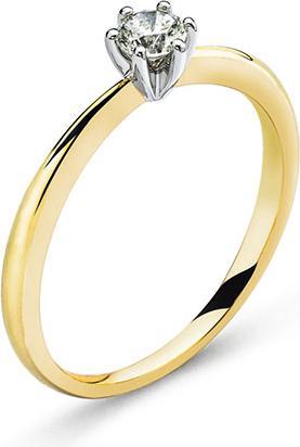 Immagine prodotto Natsumi Schmuck Anello con diamante in oro giallo 18K/750 0,25 ct H si (57, Oro 750/18 K)