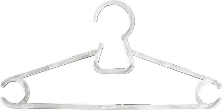 Immagine prodotto DecoBella Set di 6 appendiabiti in plastica - Trasparente, robusto e salvaspazio (6 x)