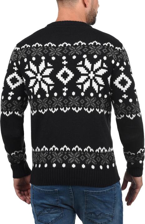 Actual product image Solid Norwig Men's Jumper Chunky Knit Pullover With Crew Neck (XL)
