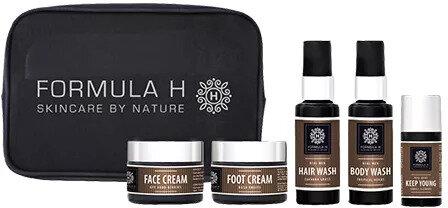 Formula H Real Men Natural Hydrating Foot Cream, Hand Cream, Hair Shampoo, Cleansing Body Wash, Anti