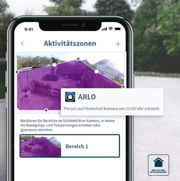 Produktbild Arlo Pro 3 Floodlight Kamera, schwarz (2560 x 1440 Pixels)