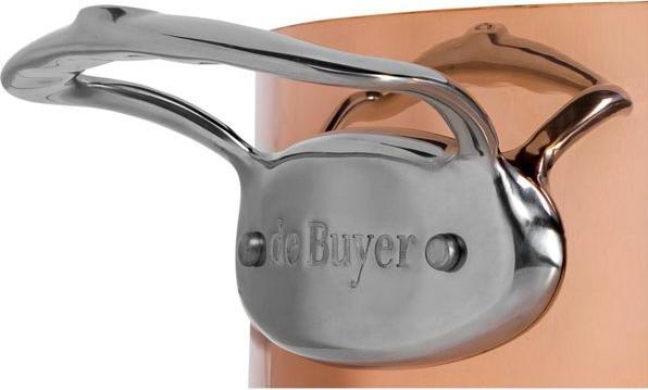 Actual product image de Buyer Prima Matera cooking pot induction, with lid (20 cm, Pot, Copper, Stainless steel)
