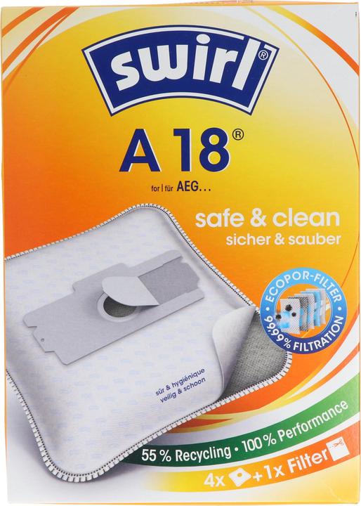 Produktbild Swirl Staubsaugerbeutel A18 MicroPor Plus für AEG Staubsauger