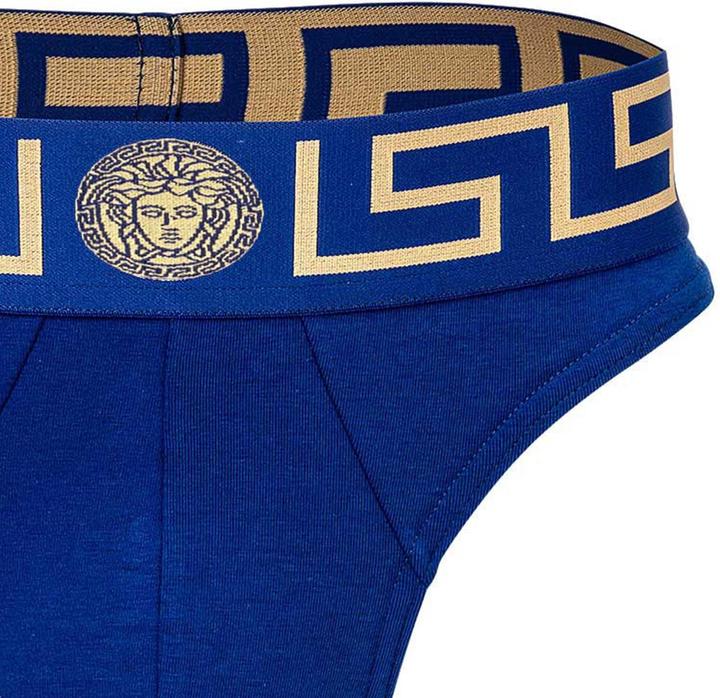 Image du produit Versace Underpants Thong Jersey Topeka Bi-Stretch Cotton Organic New Logo (XL, Une unité par pack)