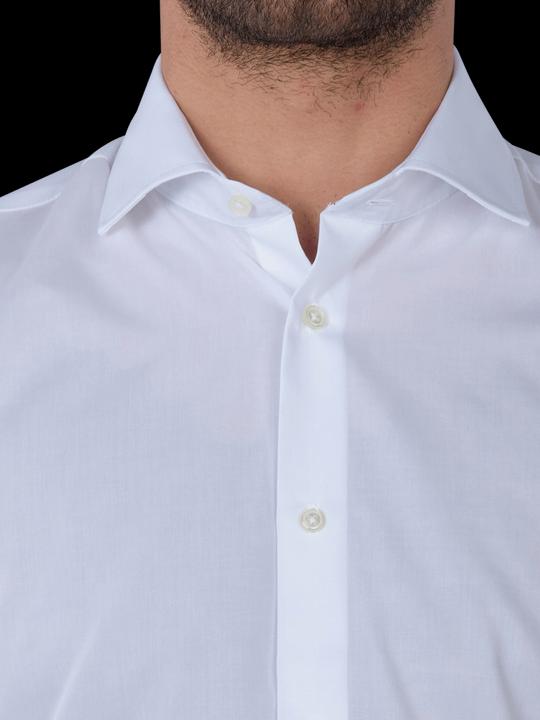 Actual product image The Basics Shirt Modern Fit Hai easy care white (39)
