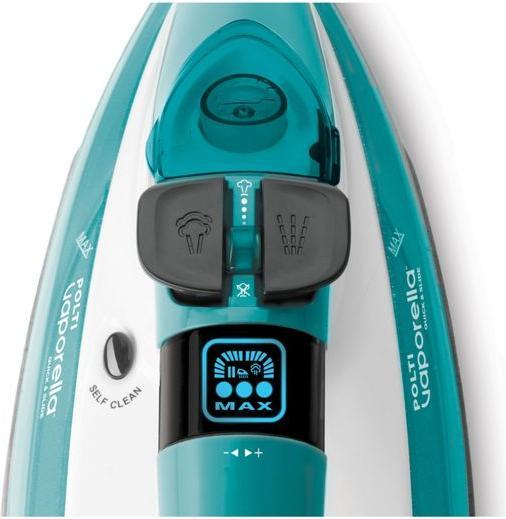 Actual product image Polti Iron PLEU0252 Vaporella Quick & Slide QS210 Steam Iron, 2400 W, Water tank capacity 350 ml, Cont (2400 W, 40 g/min)