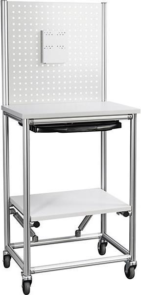 Produktbild kaiserkraft Alu-Profil Computer-Arbeitsplatz, mobil (700 kg)