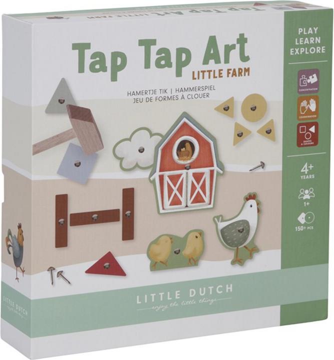 Little Dutch Jeu de marteau ferme (Allemand, Anglais, Français, Italien, Suisse-allemand)