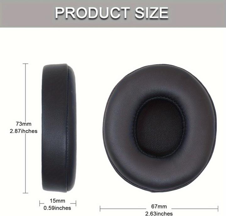 Image du produit PhoneLook Coussinets oreillettes remplacement pour casque Beats Solo 2 / 3 (set de 2 pièces)