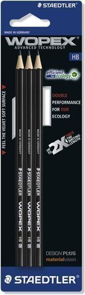 Produktbild Staedtler WOPEX HB 3er Blister (3 x)