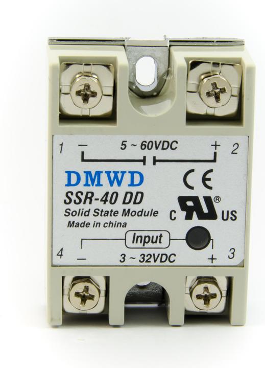 Actual product image Purecrea SSR-40DD 40A Solid State Relay DC to DC