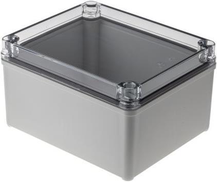 Actual product image Fibox IP67 box w/transparent lid,170x140x95mm (Housing)