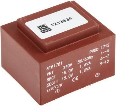 Immagine prodotto Rs Pro PCB Transformer 3.2VA 2x15V