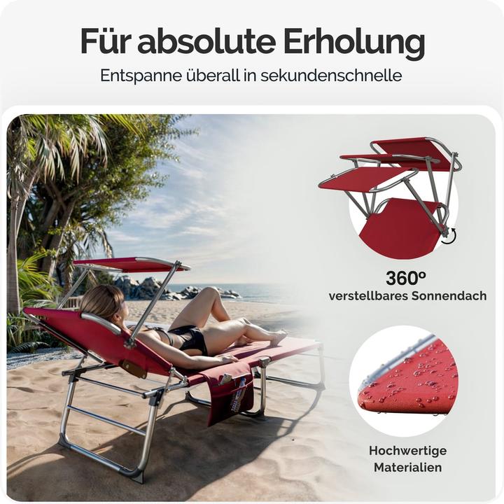 Produktbild Casaria Sonnenliege (190 cm)