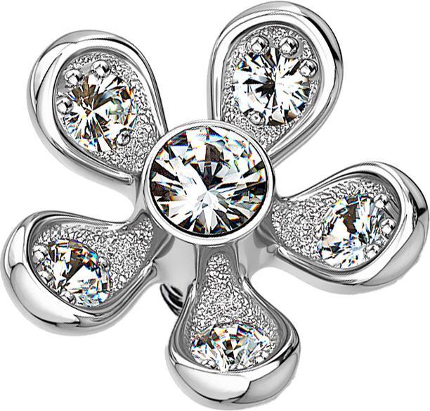 Produktbild Star Piercing Dermal Anchor silber Blume (Chirurgenstahl 316L, Messing)