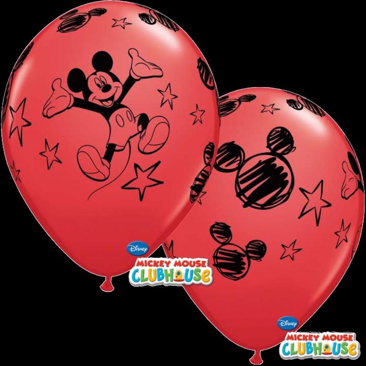 Produktbild Pionneer Rote Luftballons Mickey Mouse (6 x)