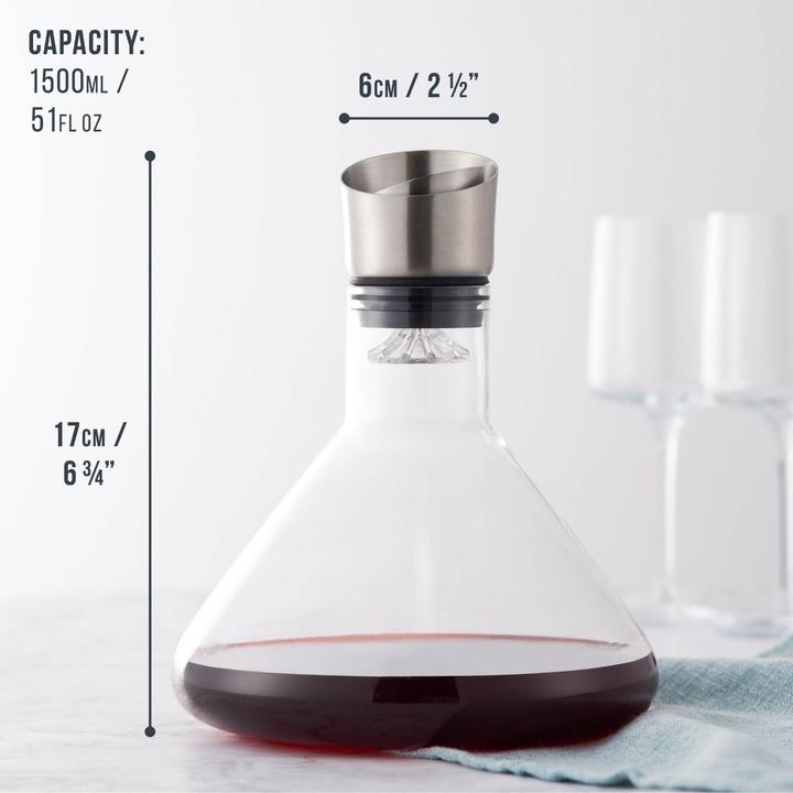 Immagine prodotto Oak & Steel Wein Dekanter mit Aerator (1.50 l)