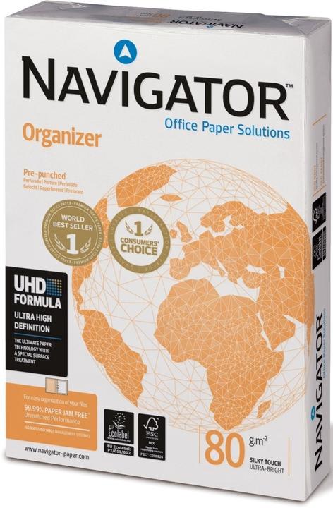 Actual product image Navigator Copy paper organiser DIN A4 80 gsm 2-punched 500 sheets (80 g/m², 500 x, A4)
