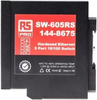 Actual product image Rs Pro 5-Port Hardened Ethernet Switch (5 Ports)