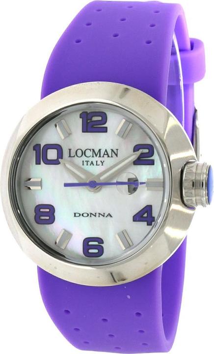 Actual product image Locman Italy Ladies' Watch Donna Purple Rubber Ref. 0421 (Analogue wristwatch, 36 mm)