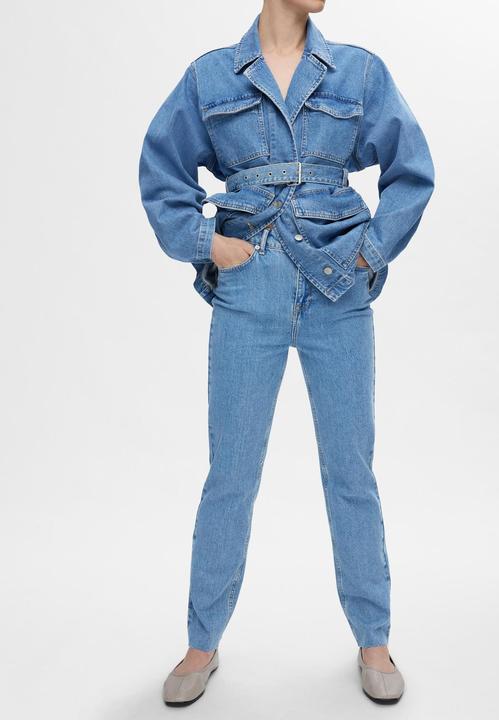 Actual product image Selected Femme High Waist Straight Fit Jeans (W26/L32)