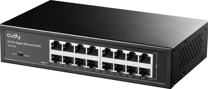 Actual product image Cudy GS1016 network switch Gigabit Ethernet (10/100/1000) Black (16 Ports)