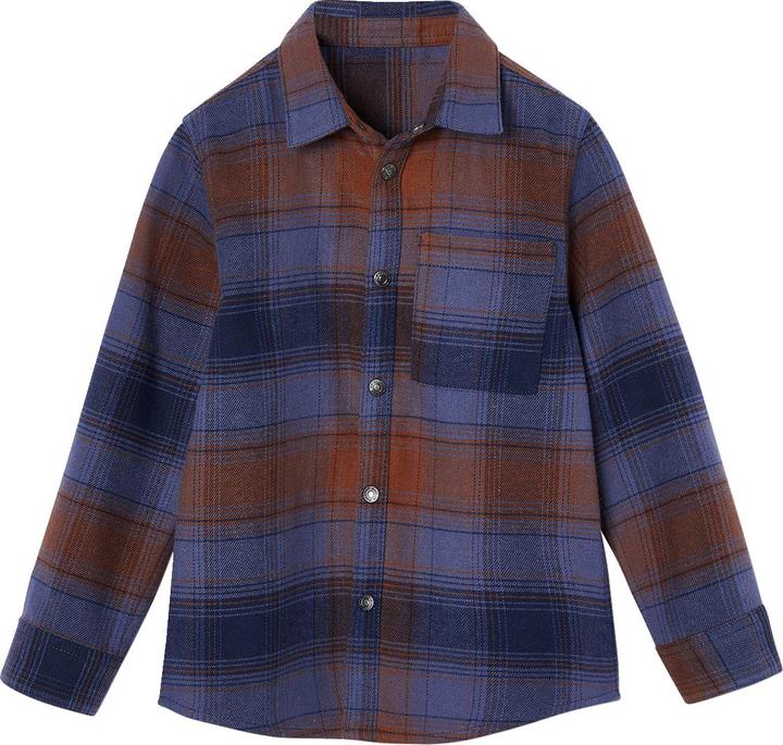 Actual product image Vertbaudet Soft boys' lumberjack shirt (92)