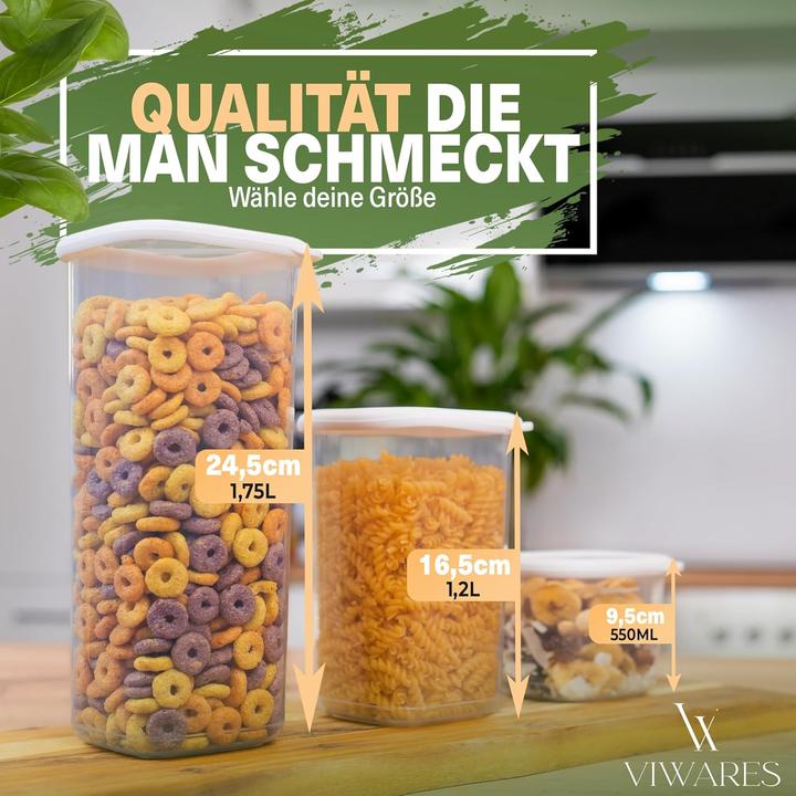 Immagine prodotto Viwares Set di 12 barattoli per la conservazione (0.55 l)