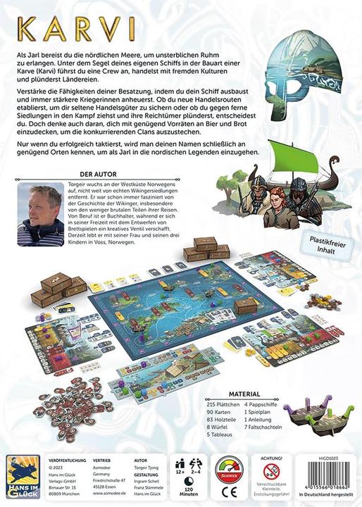 Produktbild Hans im Glück Karvi, Brettspiel für 2-4 Spieler, ab 12 Jahren (DE-Ausgabe) (Deutsch)