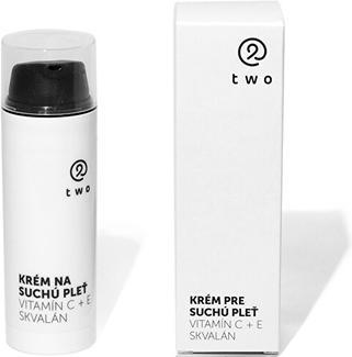 Actual product image Two cosmetics Cream for dry skin Vitamin C + E. Squalane 50 ml (50 ml)
