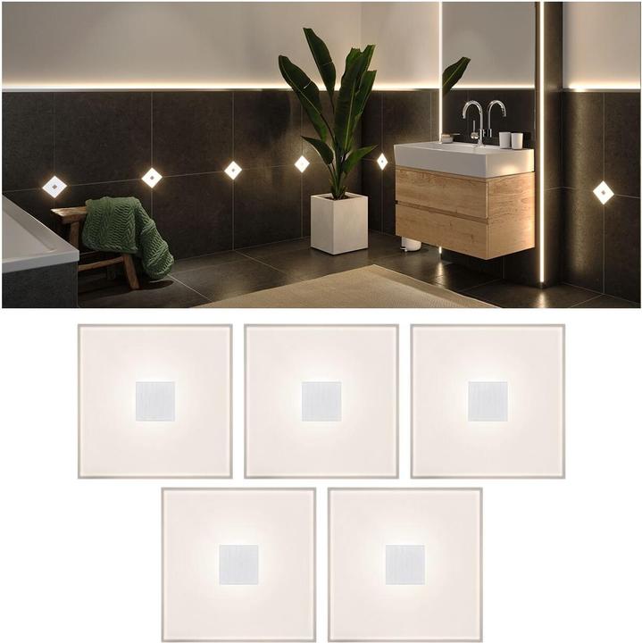 Produktbild Paulmann LumiTiles Square Basisset (Warmweiss, 1 cm, Indoor)