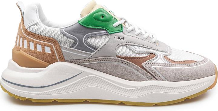 Actual product image D.a.t.e. D.a.t.e fuga sneakers in fabric and suede color white/green (42)