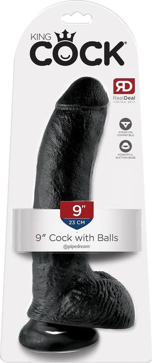 Actual product image Doc Johnson 9 Inch Cock - With Balls