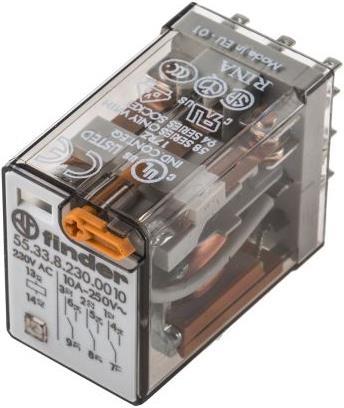 Produktbild Finder Relais Typ 5533 230VAC 3-Wechsler