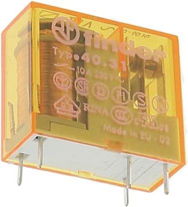 Actual product image Finder SPDT miniature PCB relay,10A 24Vac coil
