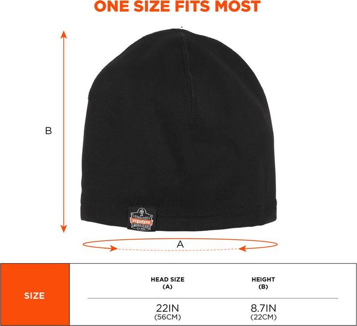 Produktbild Ergodyne Wintermütze N-Ferno 6813, für Helme geeignet, schwarz (One Size)