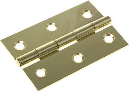 Actual product image Rs Pro Electrobrass steel butthinge,75x49x1.4mm