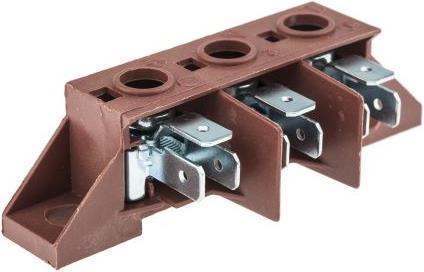 Actual product image Rs Pro 3 way mains power terminal block,40A