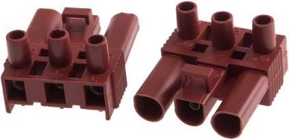 Image du produit Rs Pro BLOC JONCTION 3 CTS FEM, 16A 400V BRUN